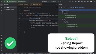 [ Solved ] SigningReport not showing in Android Studio Meerkat | How to Generate SigningReport
