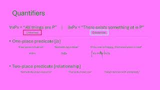 Predicates, Quantifiers, and Translations