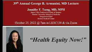 Dr. Jennifer Tseng: Health Equity Now