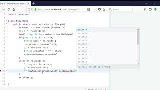 Day 8: Dictionaries and Maps | HackerRank | JAVA