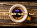 How to Remove Water Stains from Wood with a Hair Dryer - DIY Furniture Hack!