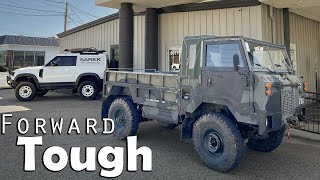 Ride along in a Land Rover 101 Forward Control!