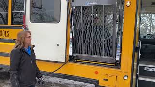 Sam getting off the school bus lift \u0026 home from school 1.7.25 @onthatnote