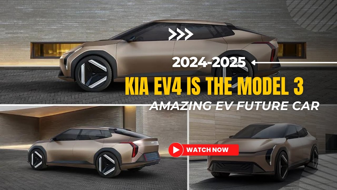 The Amazing 2024 KIA EV4 Is The Model 3 Futuristic All Electric Saloon ...