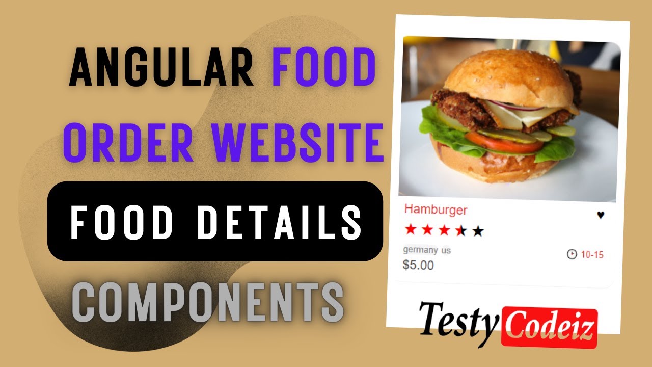 Angular Online Food Order Website, Food Details Components In Angular ...