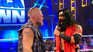 Indian Lion Veer Mahaan Challenge Brock Lesnar WWE Smackdown 2022 Highlights