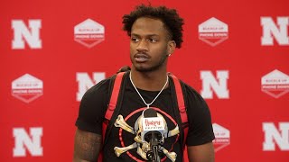 Nebraska's Quinton Newsome after the 2023 Spring Game