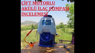 BAHÇE İÇİN ÇİFT MOTORLU AKÜLÜ POMPA ALDIM,DENEDİM/#HB çift motorlu akülü ilaç pompası