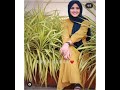 nysha fathima in yellow colour dress