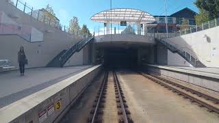 Transperth train drivers cab view - Perth to Claremont and return - high speed