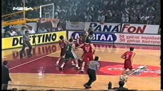 1995 Greek finals game 3 olympiakos-panathinaikos(highlights)