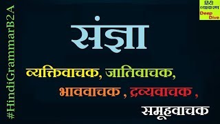 Sangya in Hindi Grammar | संज्ञा के भेद |  व्यक्तिवाचक, जातिवाचक, भाववाचक, द्रव्यवाचक एवं समूहवाचक