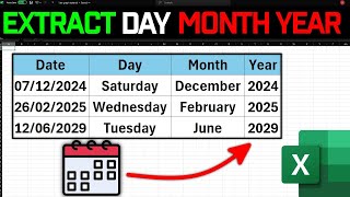 How to Extract Day, Month, and Year in Excel FAST!