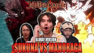 SUKUNA VS MAHORAGA REMASTERED! | Jujutsu Kaisen BLU-RAY REACTION!!