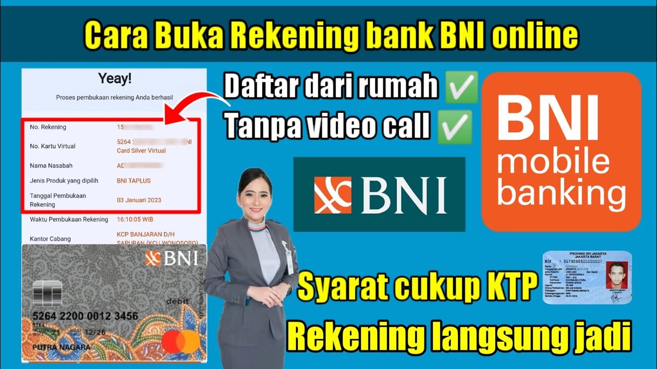 Cara Buka Rekening BNI Online Terbaru 2023 | Dijamin Berhasil‼️ ...