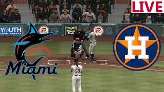 🔴LIVE 🔴Miami Marlin  VS Houston Astros/ Spring Training 2025/ Baseball En vivo /MLB the show 24