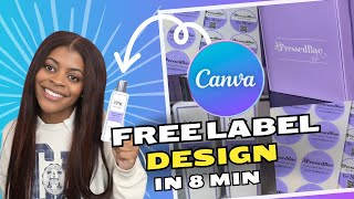 How I print my packaging labels at home using Canva | Nail Supply Business Tips