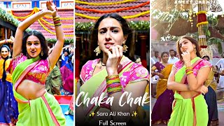 Atrangi Re : Chaka Chak Song | 4K Full Screen WhatsApp Status | Akshay Kumar | Sara Ali | Dhanush
