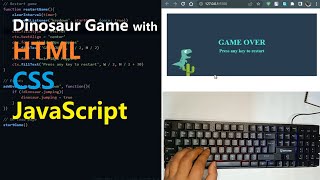 programming dinosaur game in javascript canvas
