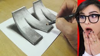How To Draw 3D ART On Paper