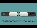 Custom Checkbox - How to make CSS toggle switch