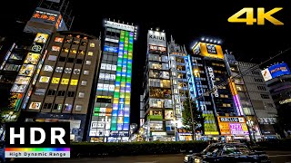 【4K HDR】Night Walk From Shibuya to Shinjuku(渋谷と新宿散歩) - Japan Walking Tour