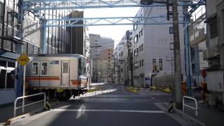 東京メトロ銀座線 - 上野検車区　地下鉄の踏切鳴動、出庫