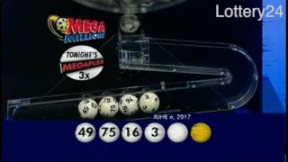 2017 06 06 Mega Millions Numbers and draw results