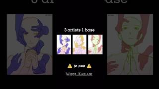 3 artists 1 base art trend collab#oc #digitalart #art