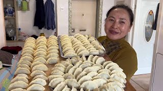 翠花採野菜回娘家包餃子，老丈人正趕飯口，一頓餃子三家吃！ 【東北翠花】