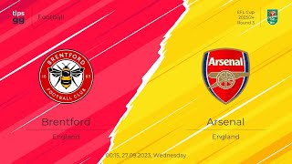 EA Sports FC 24- Brentford vs Arsenal | Carabao Cup 2023-24 | PS5 | 4K