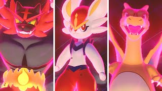 Pokémon Sword \u0026 Shield - All Starters Dynamax Moves