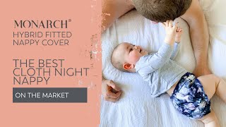 The BEST Cloth Night Nappy On The Market- Monarch Hybrid Fitted Nappy Cover Fit Demo How To Lesson