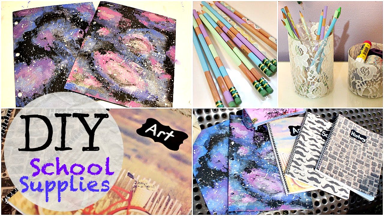 Back To School Diy School Supplies Youtube