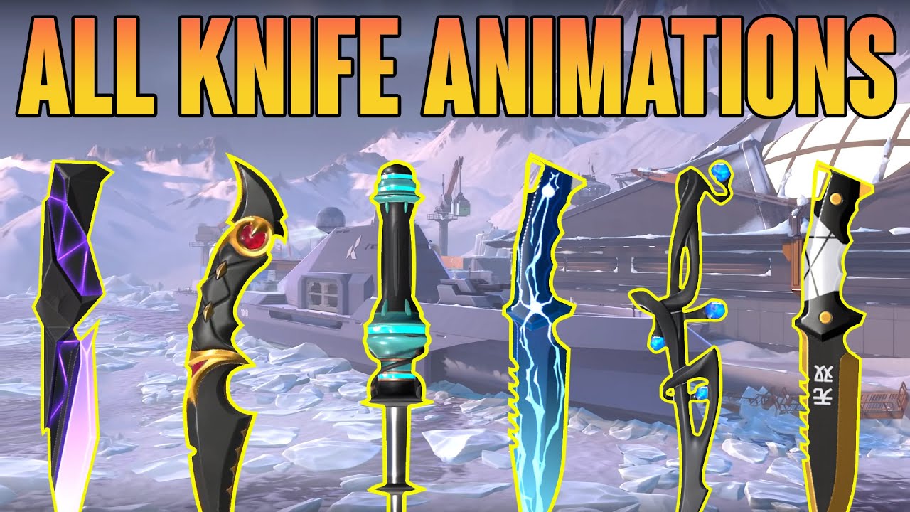 ALL KNIFE ANIMATIONS *UPDATED* - VALORANT KNIFE SKINS - YouTube