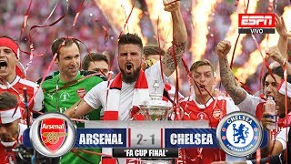 Arsenal 2-1 Chelsea / Fa Cup 2017 *FINAL* #ArsenalCampeón / Relato Jorge Barril