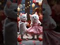 adorable white kittens celebrate valentine s day in style valentinesday2025 kittencouple shorts