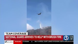 National Guard arrives to help with brush fire