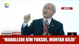 ''Mahallede kim yoksul, muhtar bilir''