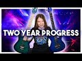 Two Years Playing the Electric Guitar - Month by Month Progress