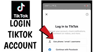 How to Login in Tiktok using Mobile Number