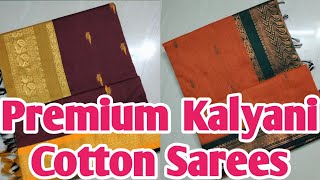 Premium Kalyani Cotton Sarees @ Rs 750 Only||Sashti Fabrics||9789536711