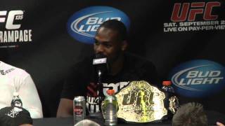 UFC 135 Rampage On the Mic