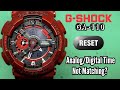 G-SHOCK GA-110 Analog Digital Time Not Matching?  Easy Way To Adjusting (Reset)