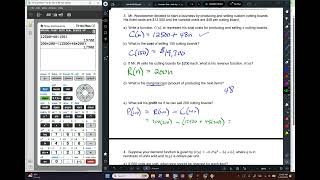H Calc Unit 4 Practice Test