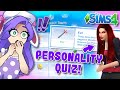 The PERSONALITY Quiz Creates MY SIM! (Sims 4)