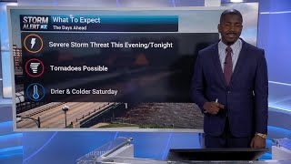 Severe Storms and Tornadoes Possible Tonight