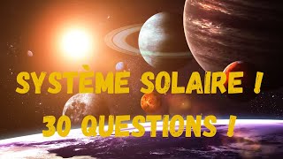 Quiz sur le système solaire !