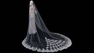 WV040 Wedding Veil / Bridal Veil / Shop Online #veil #veils #weddingveil #bridalveil #bridal