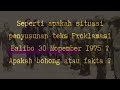 BOHONG / FAKTA ? Detik-detik Deklarasi Balibo 30 Nopember 1975 II Bali Bohong II Proklamasi Fretilin